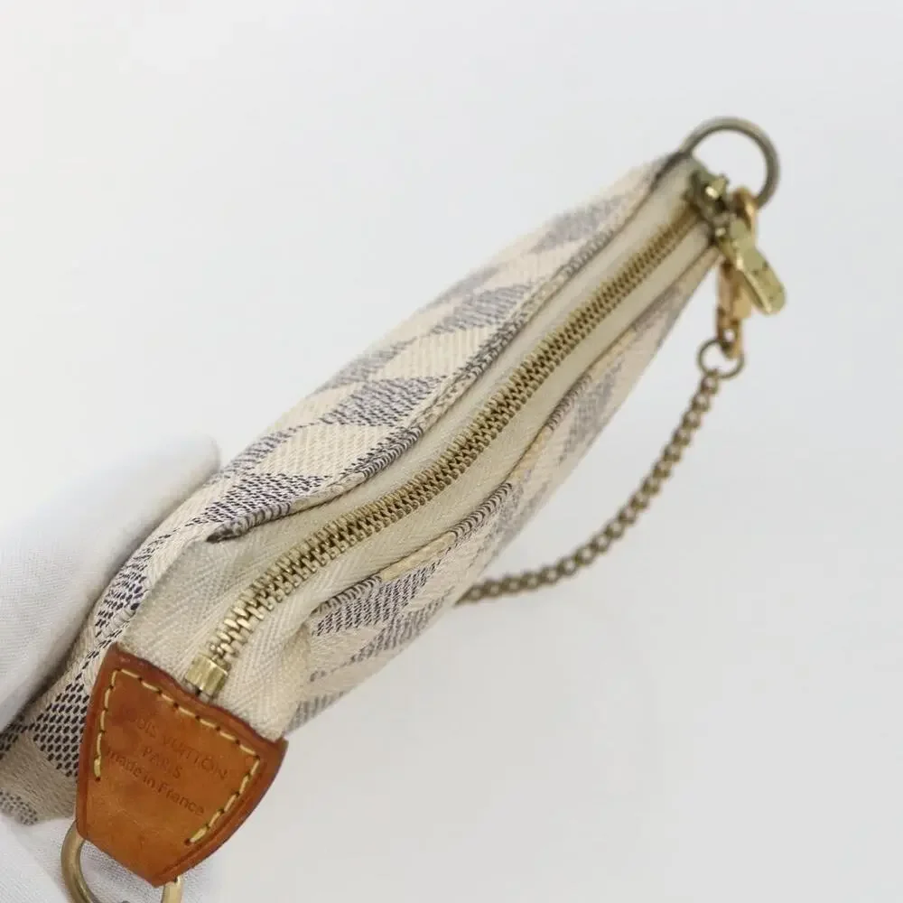 Louis Vuitton Damier Azur Mini Pochette Accessoires Pouch White